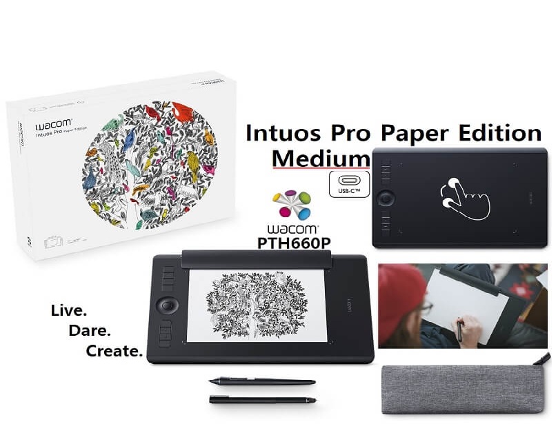 تبلت گرافیکی وکام Intuos Pro Paper Medium