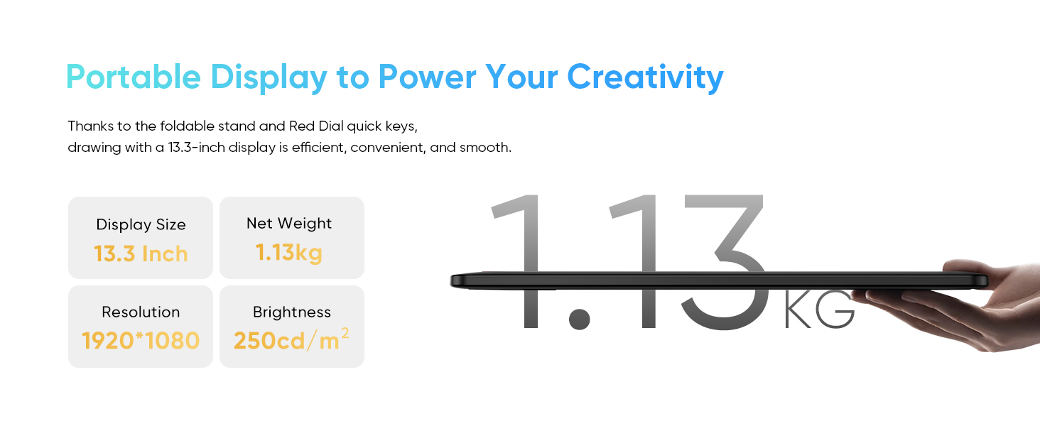  پایه تبلت گرافیکی ایکس پی پن مدل Artist Display 13.3 Pro V2