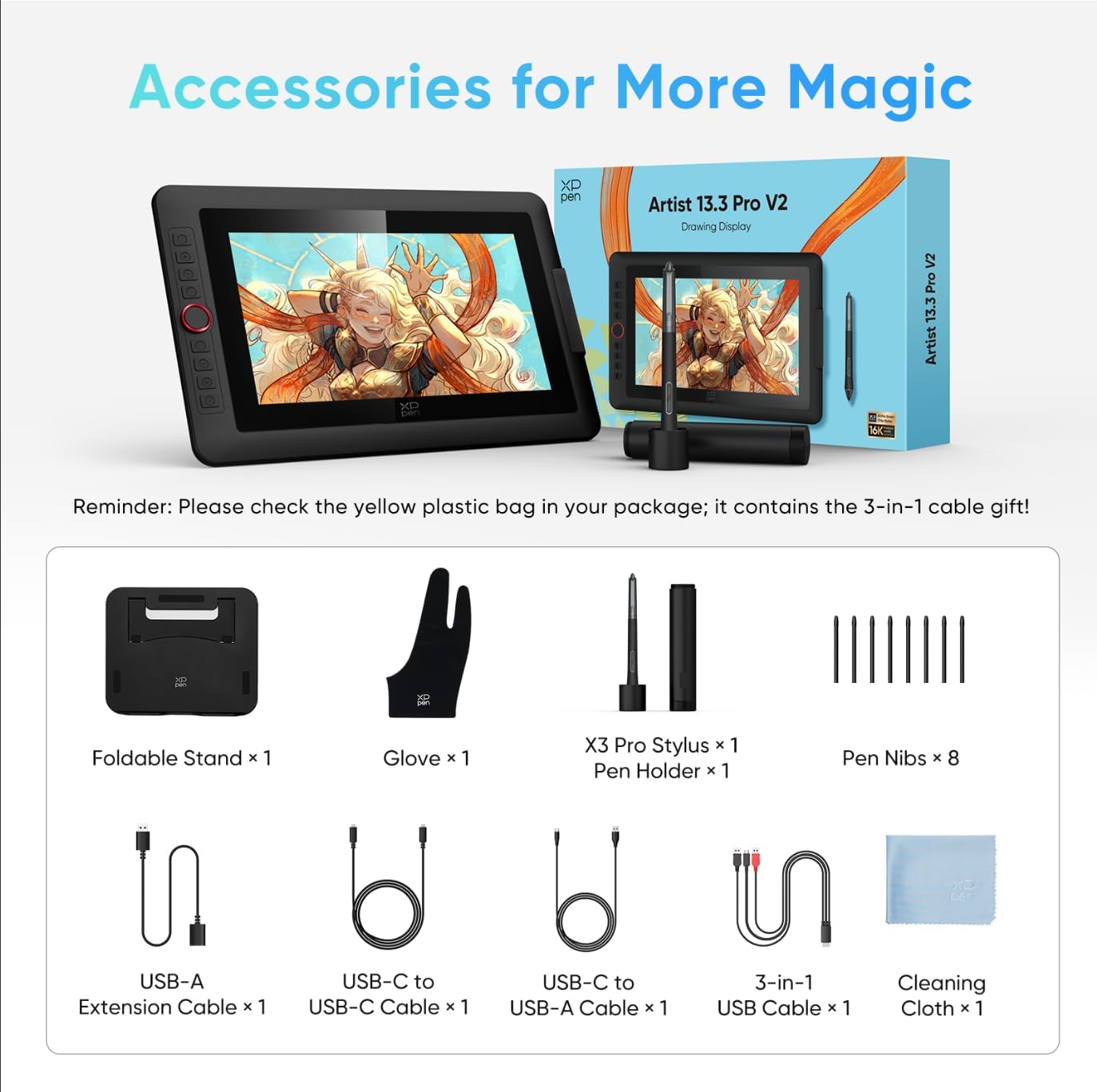 مانیتور طراحی XP-Pen Artist 15.6 Pro V2