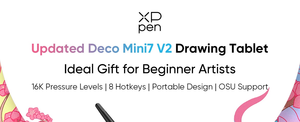 قلم نوری مدل xp pen deco mini7 V2