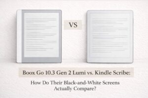 مقایسه کتابخوان Onyx GO 10.3" LUMI و Kindle Scribe