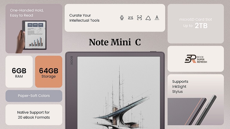 کتابخوان انیکس مدل BOOX Note Mini C